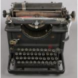 A vintage Remington typewriter.