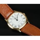 An Oris gold plated manual wristwatch.