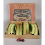 A boxed Steamline Speedway set by Louis Marx & Co Ltd, Dudley, Worcester.