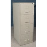 A Four Drawer Metal Filing Cabinet. Condition Fair, Paint down one side of the top