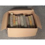 A box of vintage music rolls (boxed). Meloto ' When you and I were seventeen', Artona 'With these