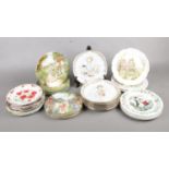 A box of thirty three assorted collectors plates. To include eight Gresham - Mable Lucie Atwell