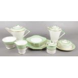 A collection of Palissy Art Deco teawares.