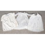 Three vintage Christening gowns.