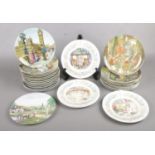 A box of collectable plates. To include Royal Worcester Peter Pan Collection (4), Royal Doulton