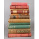A group of eleven vintage books. To include 'The Last of the Mohicans' presented in 1886,