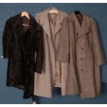 Three vintage ladies full length coats. Including Bella Rosa, Evans Collection, etc.