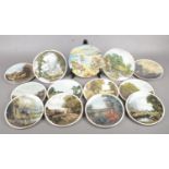 A box of thirteen collectors plates. To include twelve Coalport John Constable landscape plates,