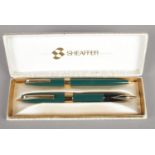 A 1970s Sheaffer Triumph Imperial Fountain Pen and Ballpoint Set.
