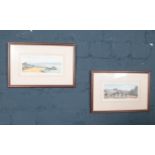 After JC Skinner, two limited edition framed prints. 'High and Dry' & ' Broadstairs Beach II'