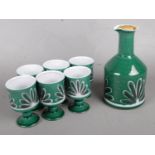 A Set of Six Wellhouse Paignton Ceramic Drinking Cups and Jug.