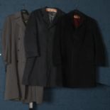 Three full length coats. Including Bodner Elem, Burton Tailored, etc.