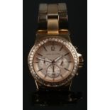 A Ladies Boxed Michael Kors MK 5412 Rose Gold Coloured Quartz Wristwatch. Condition Good, One