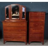 A Hardwood Bedroom Furniture Suite by Willis & Gambier. Including Two Chest of Drawers and a