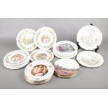 A group of various collectable plates. To include Royal Doulton Bramley Hedge Series (9), Royal