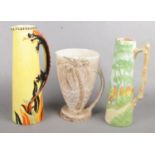 Three ceramic jugs. Including Beswick, Bishop 'Oriental Ivory', etc.