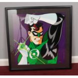 A framed DC Comics 'Green Lantern' lithograph. Limited edition 321/350. with certificate of