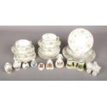 An Assortment of Ceramics. To include a Victorian Part Tea Set and Assorted Crested Wares, including