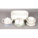 A Small Collection of Ceramics, to include a Minton Haddon Hall (B-1451) Part Tea Service. Crack/