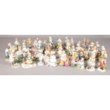 A large quantity of ceramic figurines and figure groups. Including Osborne collection, Leonardo