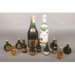 A quantity of unopened Brandy & Rum. To include a 0,700L 12 year Napoleon Brandy, miniature