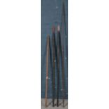 Four assorted spears. (193cm, 151cm x2, 135cm length's)