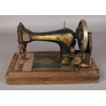 A Vintage Singer Sewing Machine.