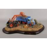 A large farm study by 'Country Artists' named 'A Vintage Harvest from 1957'. Featuring a Fordson