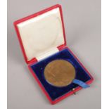 A cased Edward VII bronze coronation medal.