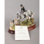 A limited edition Border Fine Arts figure. Comprising of 'Following the Hounds' 437/750. Comes