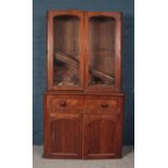 A Victorian mahogany secretaire bookcase. (199cm x 111cm x 46cm) For Restoration.