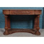 A Victorian Walnut veneer Duchess dressing table base. Will need some attention as missing the