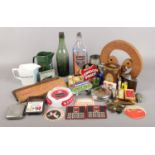 A selection of mainly breweriana collectables. To include a series of cigarette lighters and ash