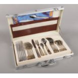 A cased Prima Caversham pattern cutlery set.