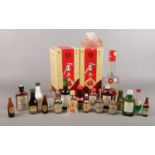Two boxed bottles of Chinese Jin Liu Fu liquor and a selection of miniatures. To include a Haig Gold