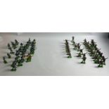 Large Box of 1970's Britains Detail METAL BASE SOLDIERS