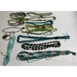 BEADS GALORE in mainly shades of green