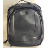 A ROBUST Top Branded MOBILIS Laptop back-pack in black nylon 18” high x 15” wide