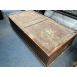 An extremely large ANTIQUE CABINET MAKERS toolbox to contain old box planes, hand drills, AMERICAN