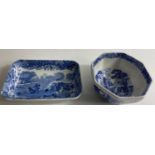 Two pieces of SPODE - one a trinket dish (13cm approx) from COPELAND SPODE'S ITALIAN, the other a