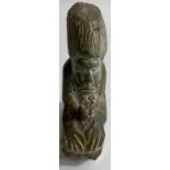 A small ZIMBABWEAN STONE carving inscribed C.TANDI, stands approx 10cm high.