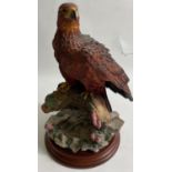 TOP QUALITY! BROOKS BENTLEY Golden Eagle ornament on base 25cm height x 15cm