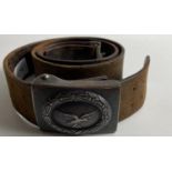 WWll LUFTWAFFE original belt buckle, total measurement 36" long