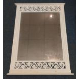 A large decorative framed mirror 84 x 58cm approx.