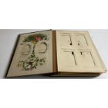 ANTIQUE QUALITY VICTORIAN LEATHERBOUND PHOTO ALBUM from D.A.P