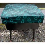 A wee RETRO stool with hinged lid ideal for storage! Square top 34cm x height 43cm - will require