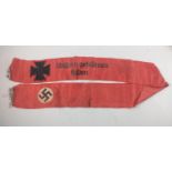 Original WWII German NSDAP (NAZI PARTY) Funeral Sash Original rare NSDAP Funeral sash from Party