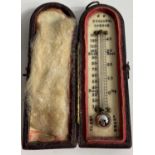 RARE!! Dolland of London cased Victorian GENTLEMAN'S POCKET THERMOMETER