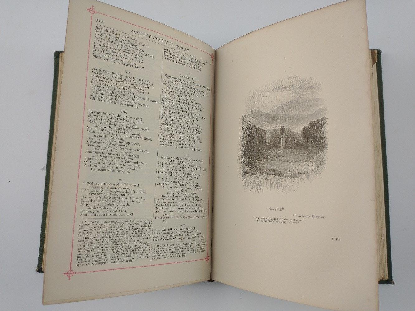 SCOTTS POETICAL WORKS book c1885 printed by George Routledge & Sons London - A NICE EDITION TO - Image 3 of 3