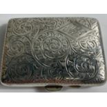 CIGARETTE/CARD CASE by Joseph Gloster (hallmarked Birmingham 1930 gross weight 76gm approx 8 x 6cm